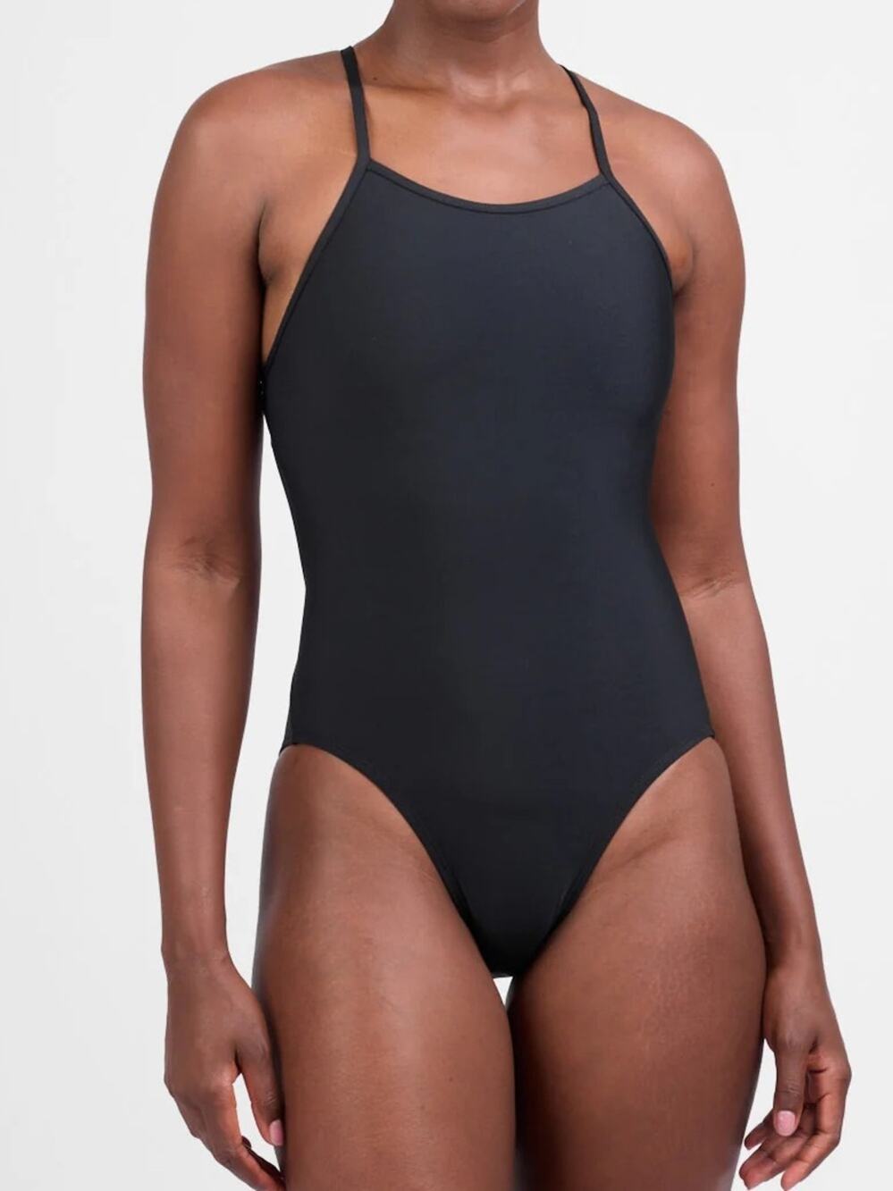 JOLYN $72 FINA APPROVED TIGER ONE PIECE SWIMSUIT Black 30
